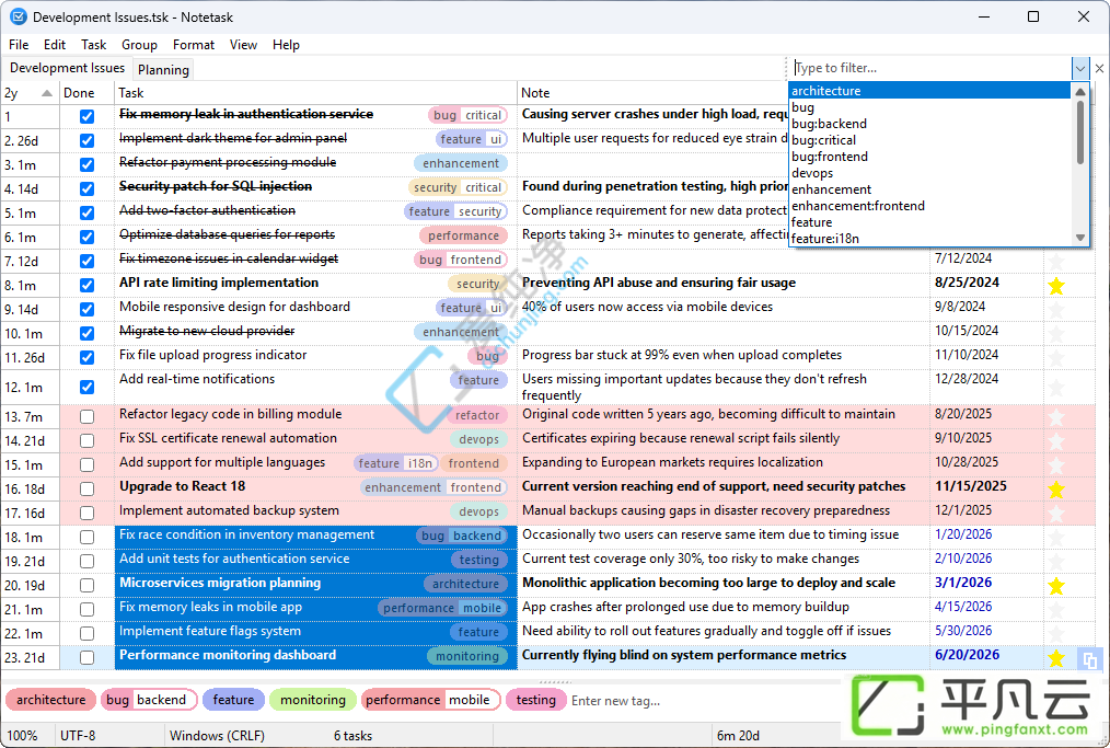 Notetask,任务管理工具,每周计划,信息管理,日程管理,管理器,行程规划