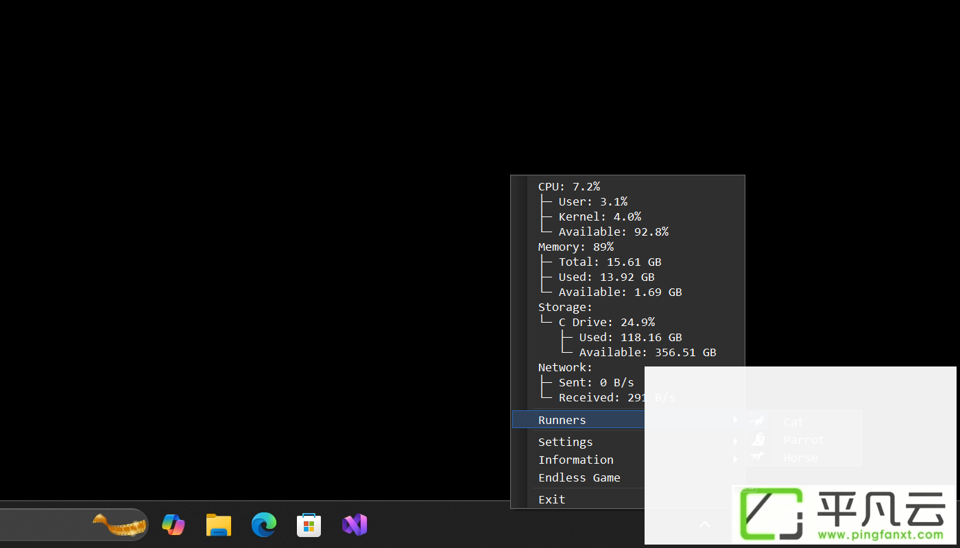 RunCat,CPU